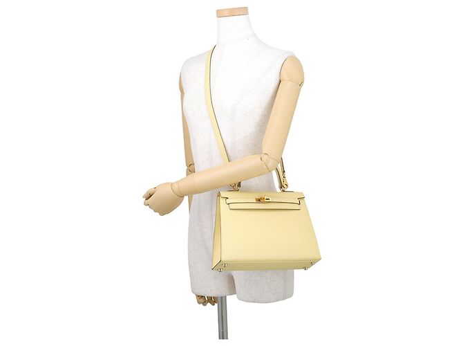 Hermès Borsa Hermes Kelly 25 in Jaune Giallo - vista 5