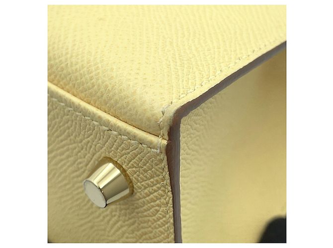 Hermès Borsa Hermes Kelly 25 in Jaune Giallo - vista 7