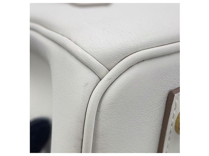 Hermès Borsa Hermes Birkin 25 Gris Perle - vista 11