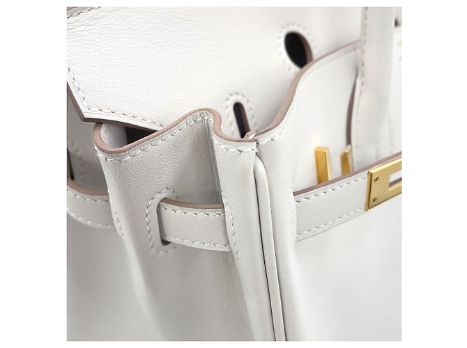 Hermès Borsa Hermes Birkin 25 Gris Perle - vista 12