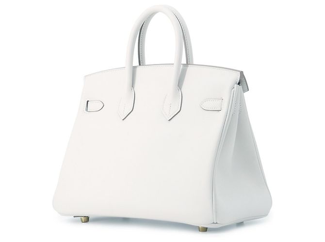 Hermès Borsa Hermes Birkin 25 Gris Perle - vista 2