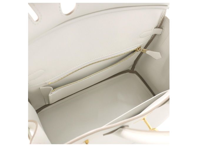 Hermès Borsa Hermes Birkin 25 Gris Perle - vista 7