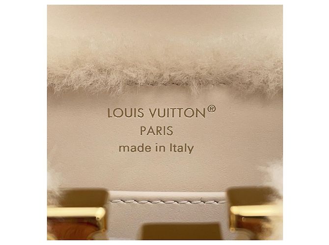 Borsa a mano Louis Vuitton Capsneau Capucines in shearling Crudo - vista 14