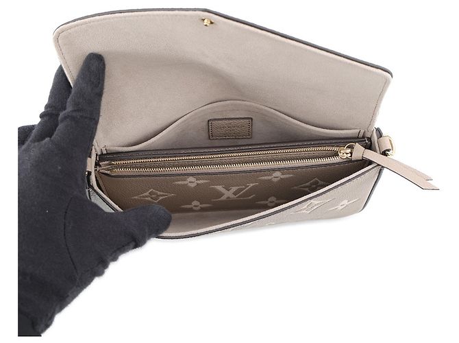 Graceful Cartera con cadena Louis Vuitton Monogram Empreinte Gris - vista 5
