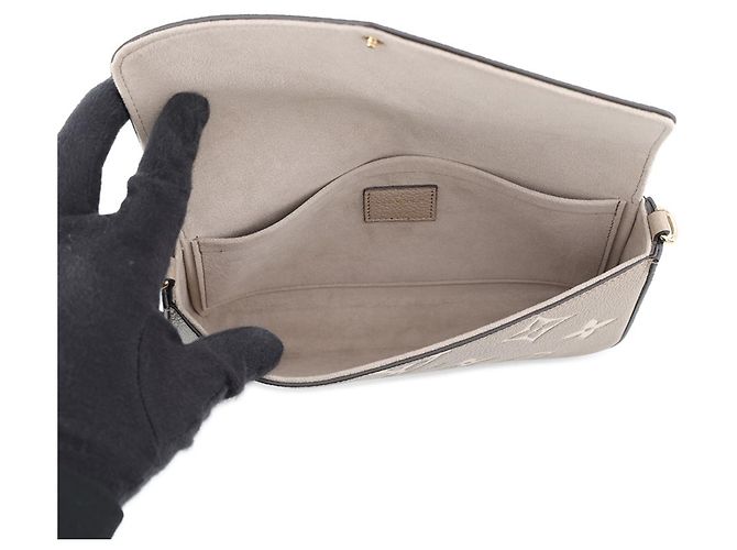 Graceful Cartera con cadena Louis Vuitton Monogram Empreinte Gris - vista 6