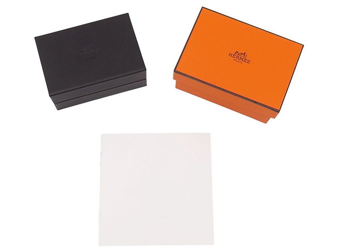Hermès Boucles d'oreilles Hermes Ex-Libris TPM en or rose 18K - vue 12