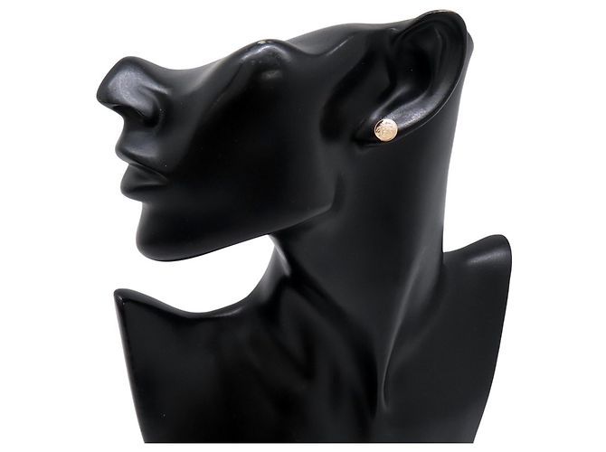 Hermès Boucles d'oreilles Hermes Ex-Libris TPM en or rose 18K - vue 4