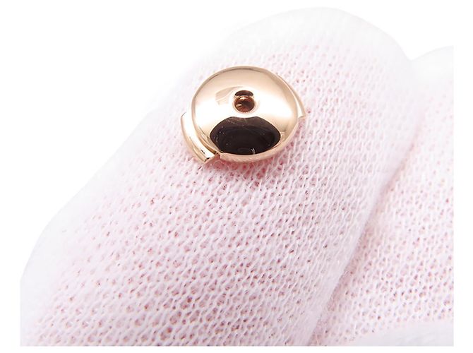 Hermès Boucles d'oreilles Hermes Ex-Libris TPM en or rose 18K - vue 8