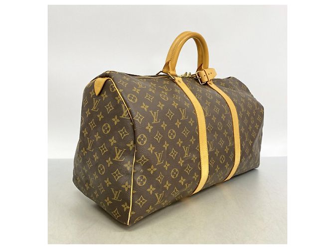 Borsa Boston Louis Vuitton Monogram Keepall 50 Marrone - vista 2