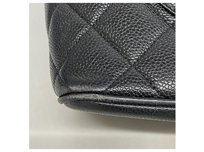 Saco Tote Chanel em couro de bezerro grão preto - vista 6