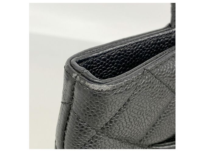 Saco Tote Chanel em couro de bezerro grão preto - vista 7