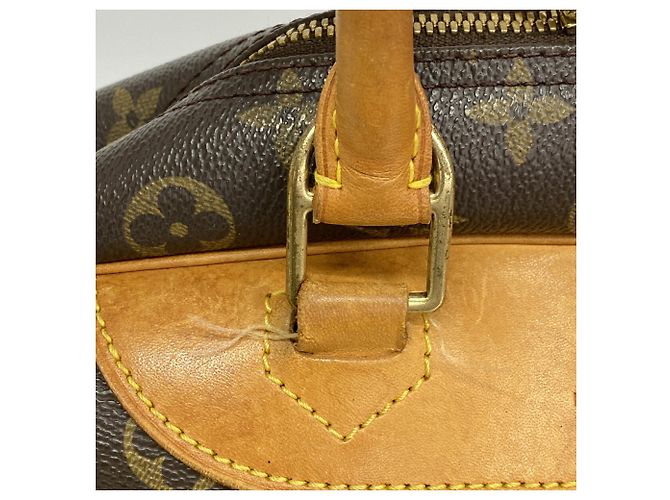 Borsa Louis Vuitton Monogram Deauville Marrone - vista 10