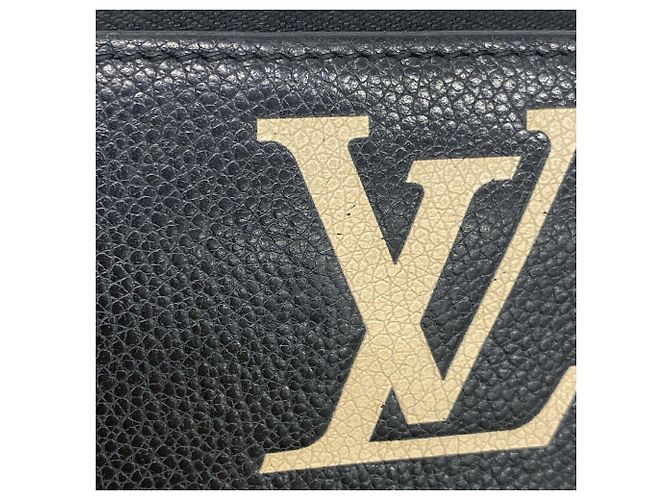Portafoglio Zippy Louis Vuitton Monogram Empreinte Bicolor Nero Beige - vista 9