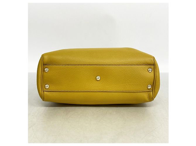 Bolsa Gucci Bamboo de couro amarela Amarelo - vista 3
