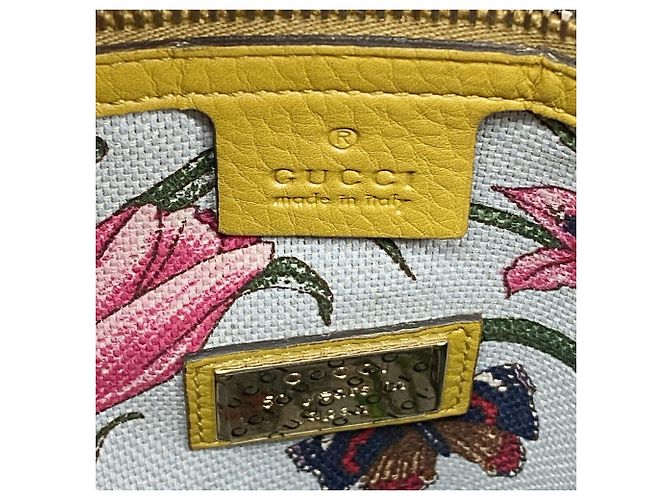 Bolsa Gucci Bamboo de couro amarela Amarelo - vista 5