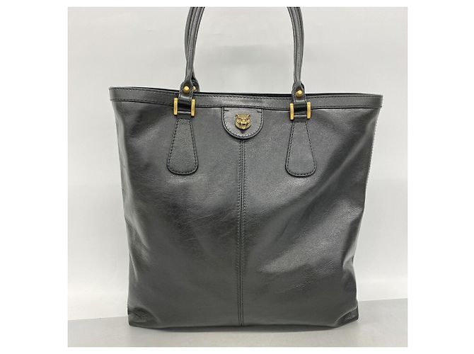 Borsa Tote in pelle Gucci GG Marmont Nero - vista 10