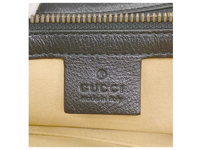 Borsa Tote in pelle Gucci GG Marmont Nero - vista 5