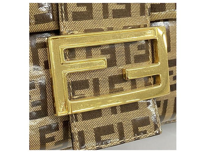Borsa a secchiello Fendi Zucca Mamma Marrone - vista 10