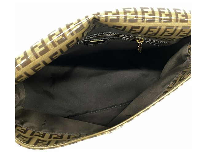 Borsa a secchiello Fendi Zucca Mamma Marrone - vista 4