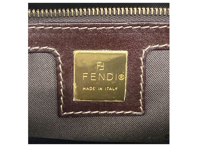 Borsa a secchiello Fendi Zucca Mamma Marrone - vista 5