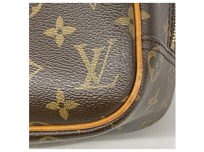 Sac à main Louis Vuitton Monogram Trouville Marron - vue 6