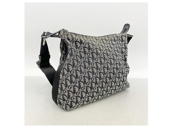 Borsa a tracolla Christian Dior Trotter Canvas Nero - vista 2