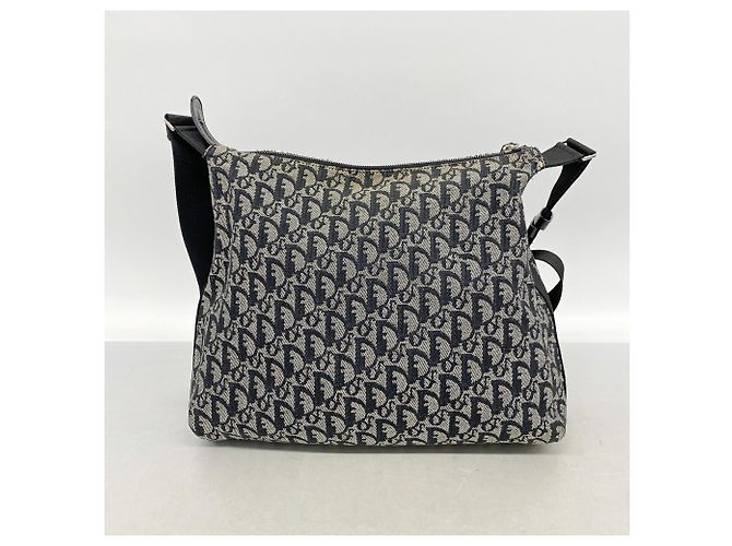 Borsa a tracolla Christian Dior Trotter Canvas Nero - vista 9