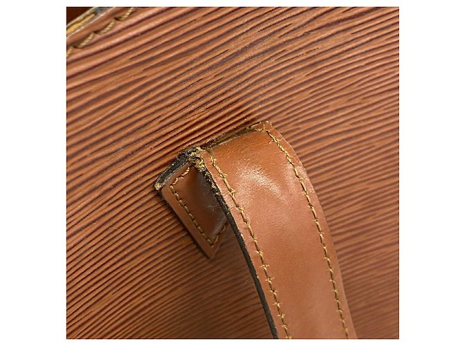 Borsa a tracolla Louis Vuitton Epi Saint Jacques Marrone - vista 10