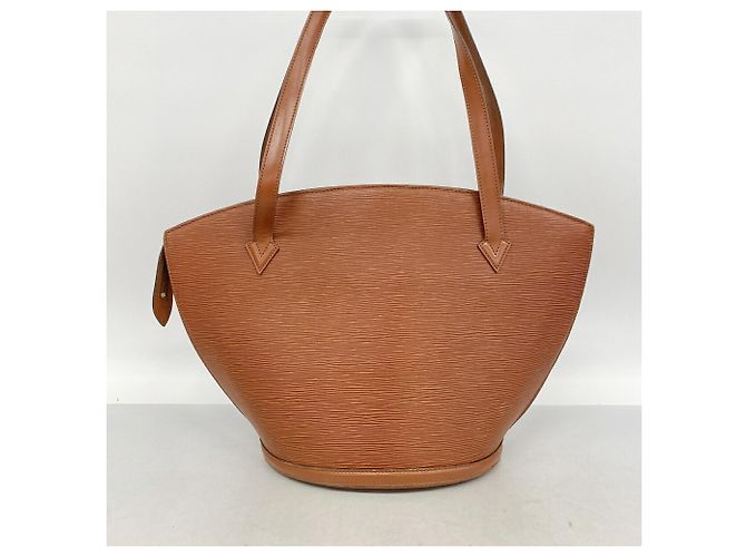 Borsa a tracolla Louis Vuitton Epi Saint Jacques Marrone - vista 11