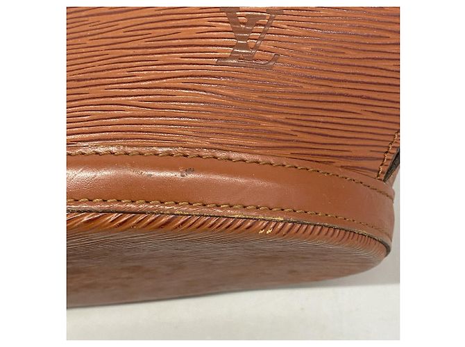 Borsa a tracolla Louis Vuitton Epi Saint Jacques Marrone - vista 6