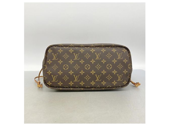 Saco Tote Louis Vuitton Monogram Neverfull MM Marrom - vista 3