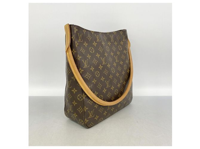 Sac à épaule Louis Vuitton Monogram Looping GM Marron - vue 2