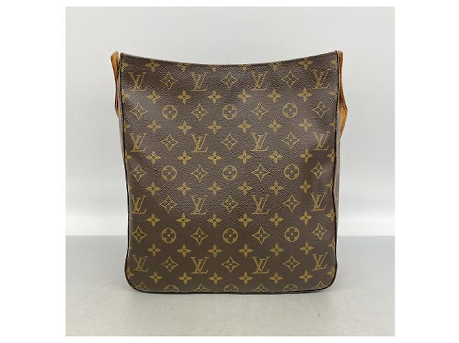 Sac à épaule Louis Vuitton Monogram Looping GM Marron - vue 8