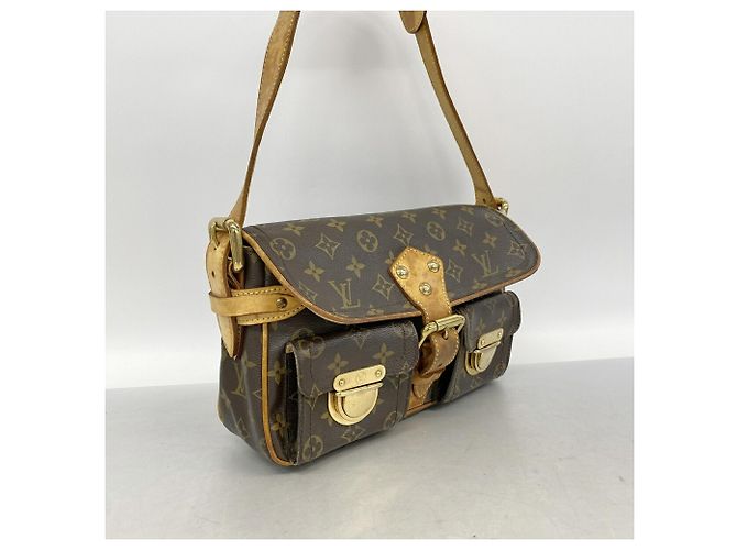 Borsa a tracolla Louis Vuitton Monogram Hudson Marrone - vista 2