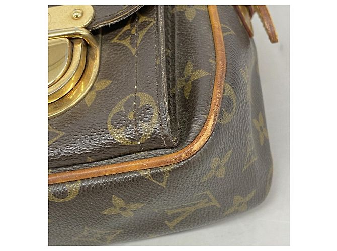 Borsa a tracolla Louis Vuitton Monogram Hudson Marrone - vista 6