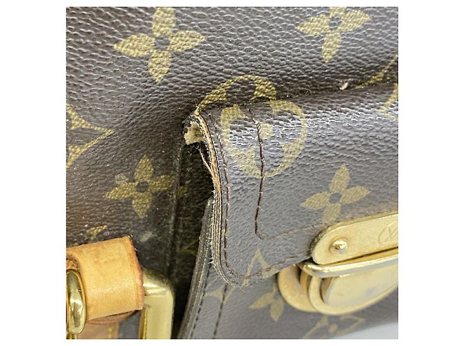 Borsa a tracolla Louis Vuitton Monogram Hudson Marrone - vista 7