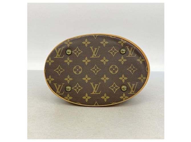 Louis Vuitton Monogram Bucket PM Tote Bag Brown - view 3