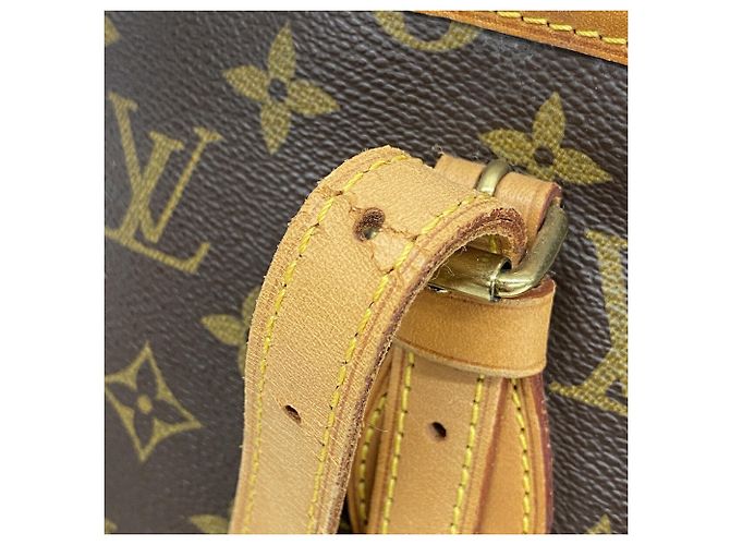 Louis Vuitton Monogram Bucket PM Tote Bag Brown - view 6