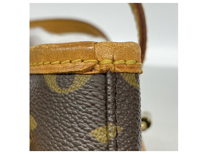 Louis Vuitton Monogram Bucket PM Tote Bag Brown - view 7