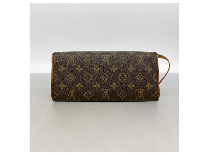 Bolso de hombro Louis Vuitton Monogram Pochette Twin GM Castaño - vista 10
