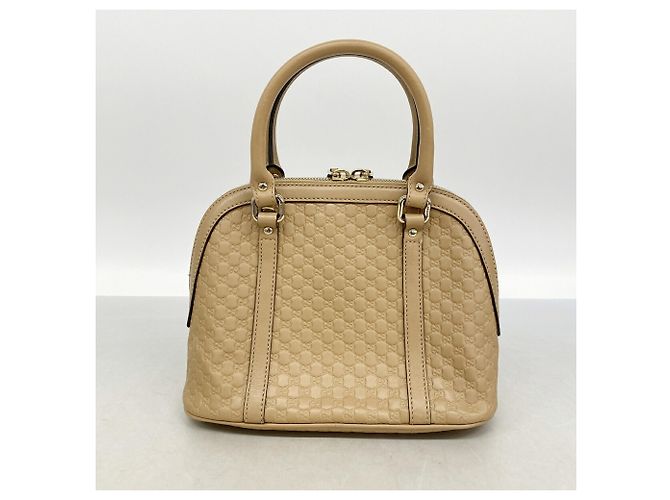 Borsa a mano Gucci Microguccissima in pelle beige - vista 11