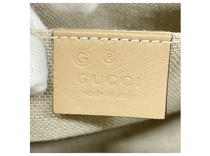Borsa a mano Gucci Microguccissima in pelle beige - vista 5