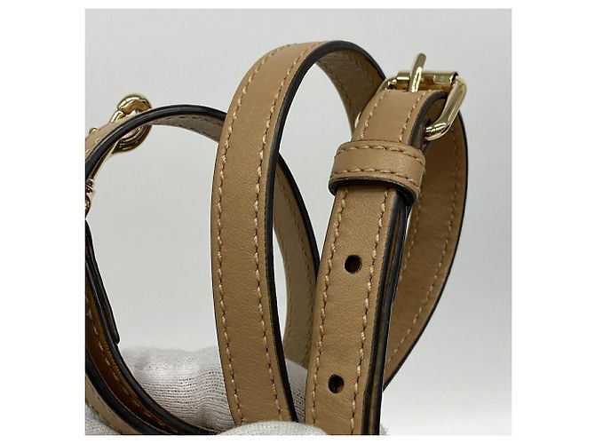 Borsa a mano Gucci Microguccissima in pelle beige - vista 8