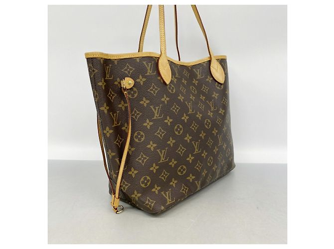 Louis Vuitton Monogram Neverfull MM Tote Bag Brown - view 2
