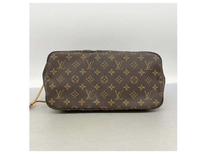 Louis Vuitton Monogram Neverfull MM Tote Bag Brown - view 3
