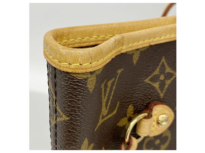Louis Vuitton Monogram Neverfull MM Tote Bag Brown - view 6