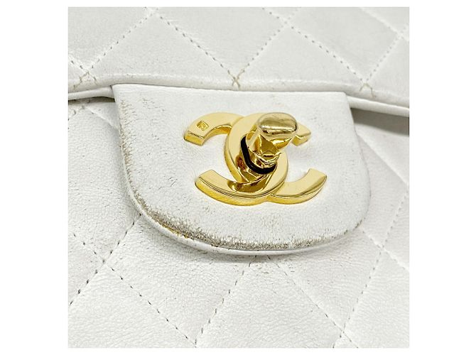 Bolsa de Ombro Chanel Matelassé Branco - vista 11
