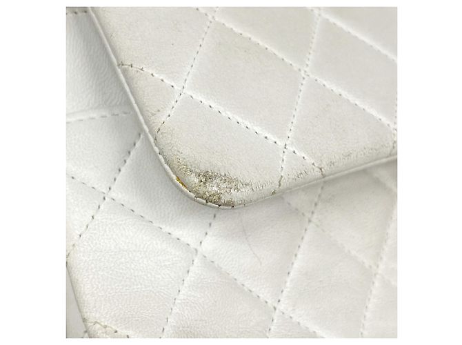 Bolsa de Ombro Chanel Matelassé Branco - vista 6
