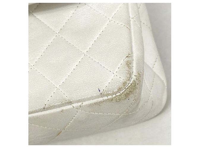 Bolsa de Ombro Chanel Matelassé Branco - vista 7