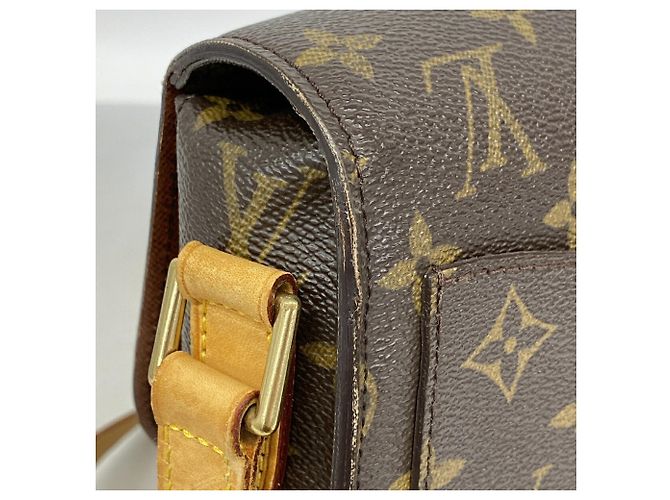 Borsa a tracolla Louis Vuitton Monogram Saint Cloud GM Marrone - vista 6